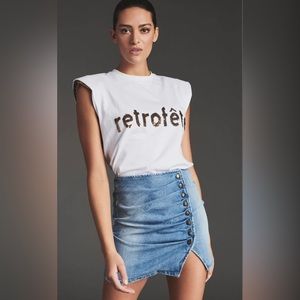Perfect condition Retrofete Willa denim skirt S